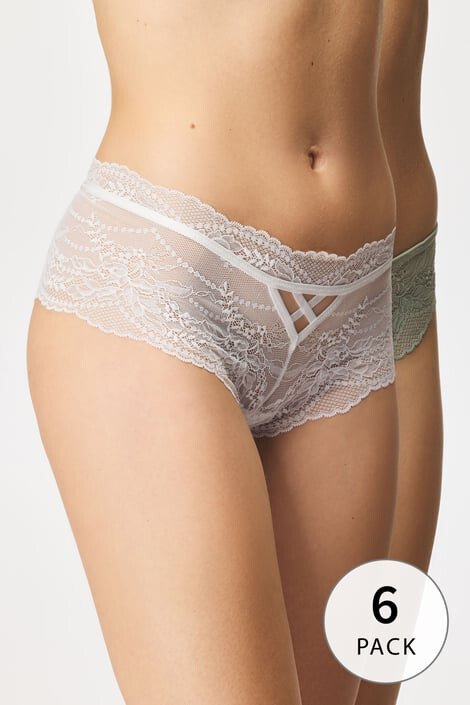 Hunkemöller 6PACK Kalhotky Vikki M - Pepit.cz