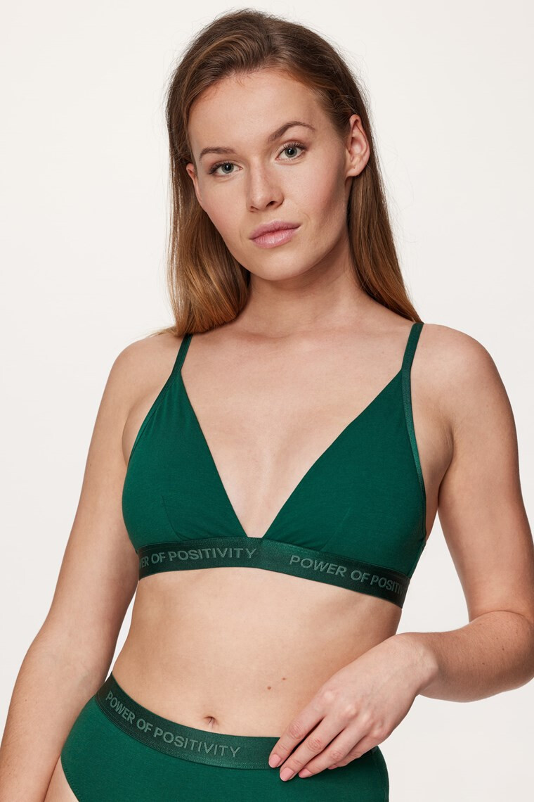 Hunkemöller Podprsenka Cutie Green nevyztužená M - Pepit.cz