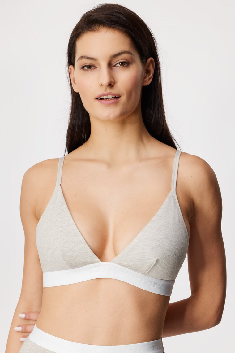 Hunkemöller Podprsenka Cutie Grey nevyztužená S - Pepit.cz