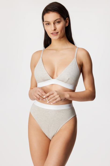 Hunkemöller Podprsenka Cutie Grey nevyztužená XXL - Pepit.cz