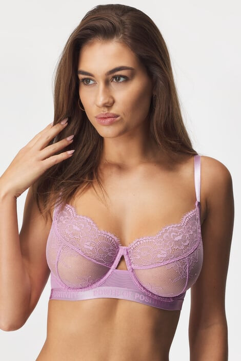 Hunkemöller Podprsenka Honey Violet nevyztužená 90/F - Pepit.cz