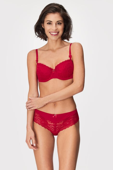 Hunkemöller Podprsenka Maya Red vyztužená 75/G - Pepit.cz