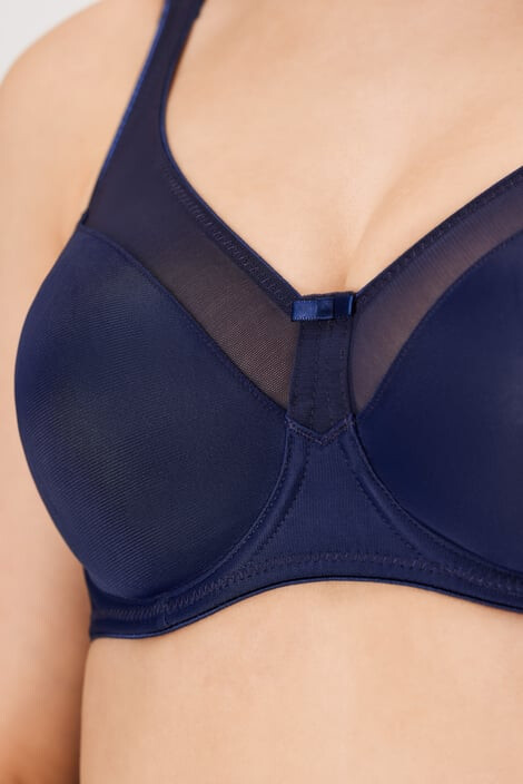 Hunkemöller Podprsenka Nina Blue nevyztužená 75/D - Pepit.cz