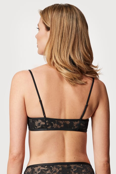 Hunkemöller Podprsenkový top Elle Black XXS - Pepit.cz