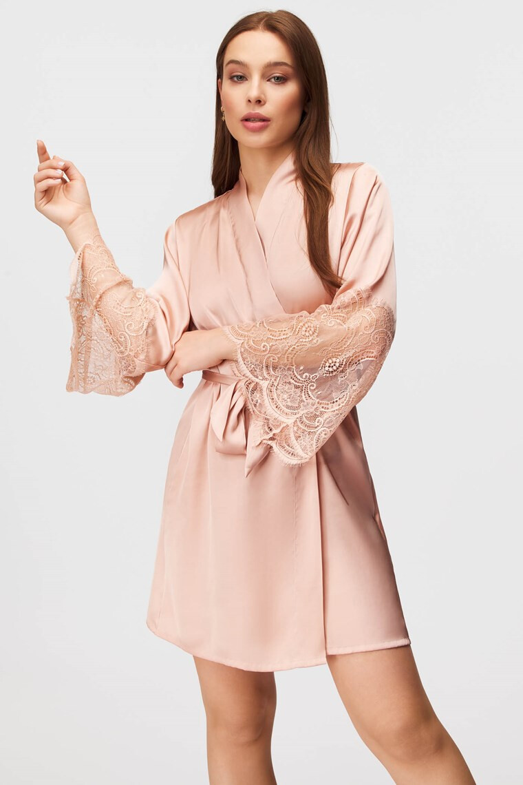 Hunkemöller Saténové kimono Bea 3XL/4XL - Pepit.cz