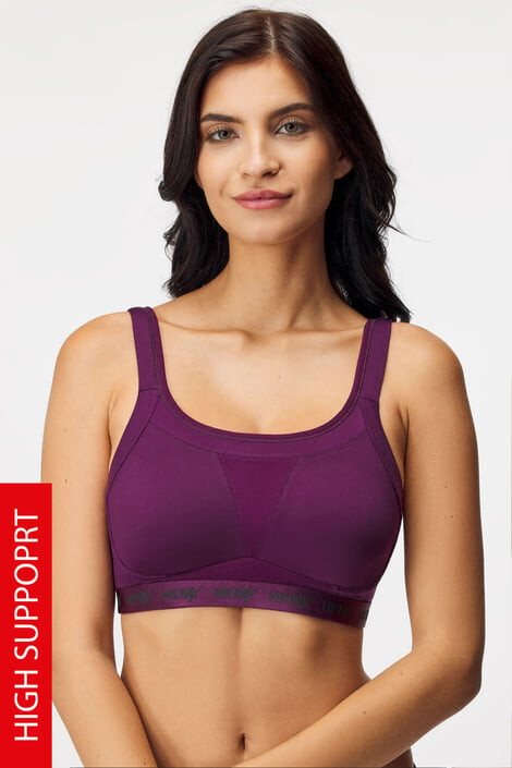 Hunkemöller Sportovní podprsenka HKMX Elite Pickled Beet 75/C - Pepit.cz