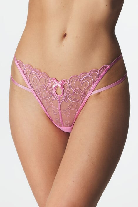 Hunkemöller Tanga Esme Pink S - Pepit.cz