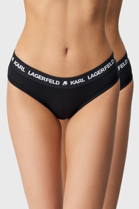 Karl Lagerfeld 2 PACK klasických kalhotek Logo Hipsters S - Pepit.cz