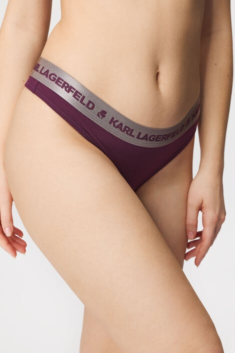 Karl Lagerfeld Sportovní tanga Metallic L - Pepit.cz