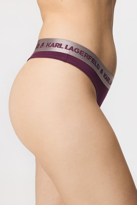 Karl Lagerfeld Sportovní tanga Metallic L - Pepit.cz