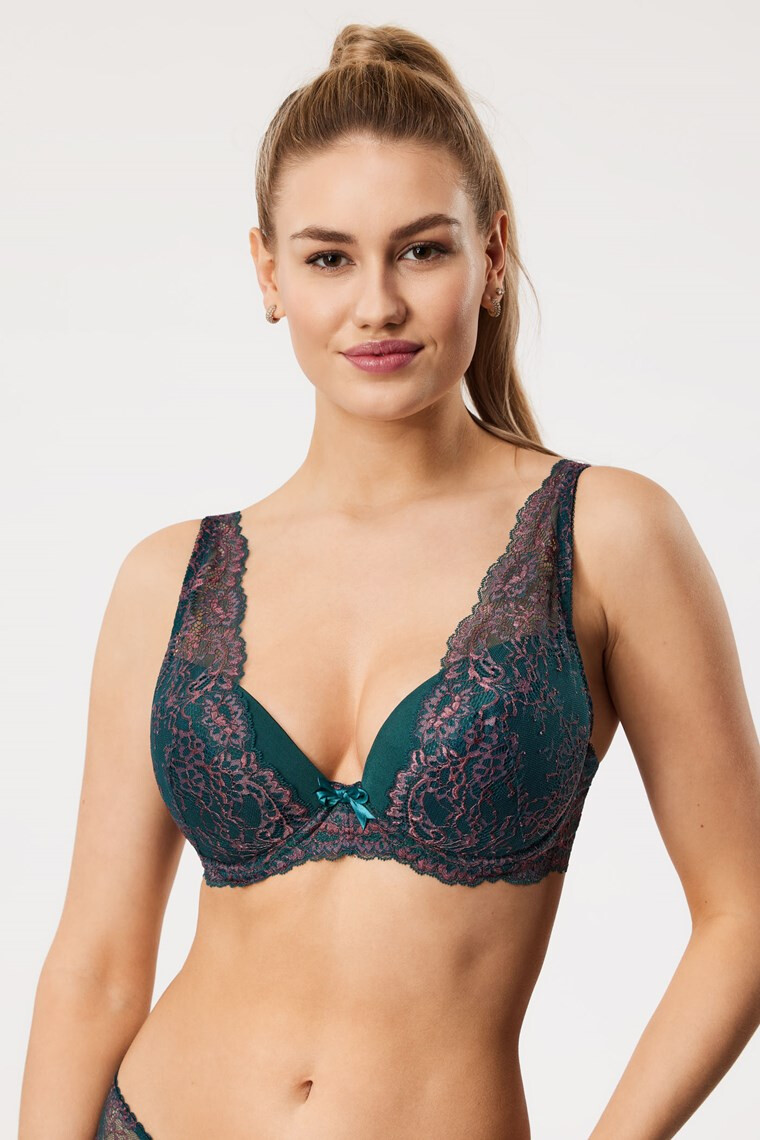 LAUMA lingerie Podprsenka Wood Flower vyztužená s vyjímatelnými vycpávkami 70/B - Pepit.cz