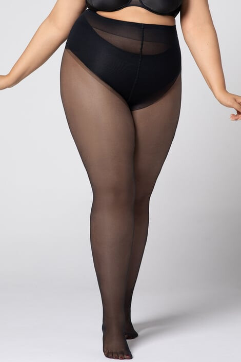 MONA QUEEN Punčochové kalhoty Plus Size Hip Notic 20 DEN 8 - Pepit.cz