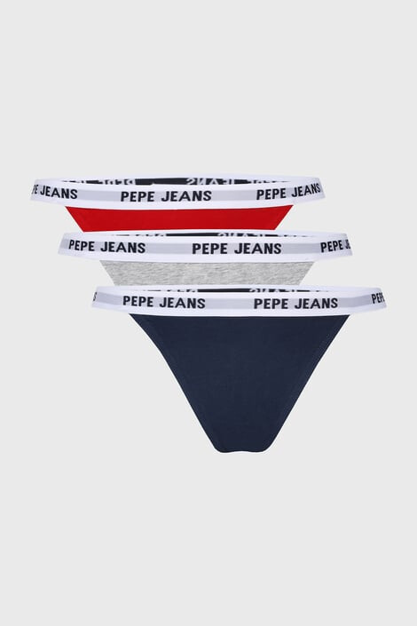 Pepe Jeans 3 PACK tanga kalhotek Brenda L - Pepit.cz