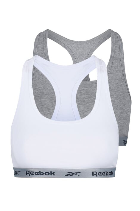 Reebok 2 PACK dámských Crop topů šedobílý XS - Pepit.cz