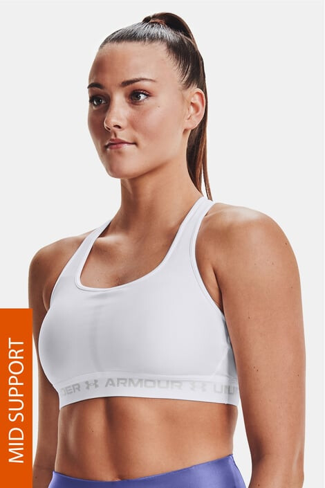 Under Armour Bílá sportovní podprsenka Crossback Mid XS - Pepit.cz