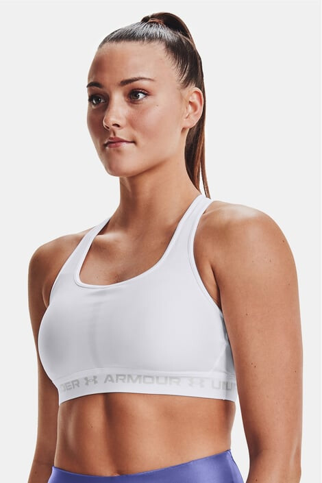 Under Armour Bílá sportovní podprsenka Crossback Mid XS - Pepit.cz