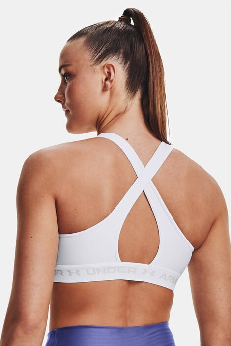 Under Armour Bílá sportovní podprsenka Crossback Mid XS - Pepit.cz