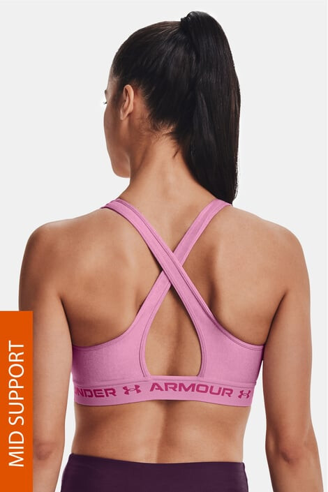 Under Armour Růžová sportovní podprsenka Crossback Heather XS - Pepit.cz