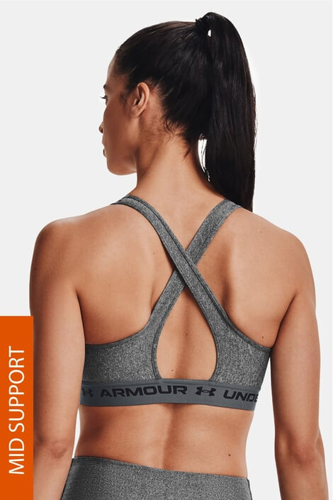 Under Armour Šedá sportovní podprsenka Crossback Heather XS - Pepit.cz