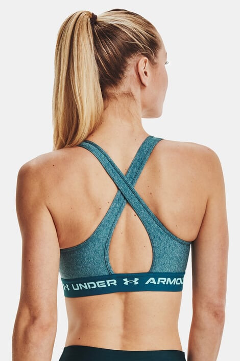 Under Armour Tyrkysová sportovní podprsenka Crossback Heather S - Pepit.cz