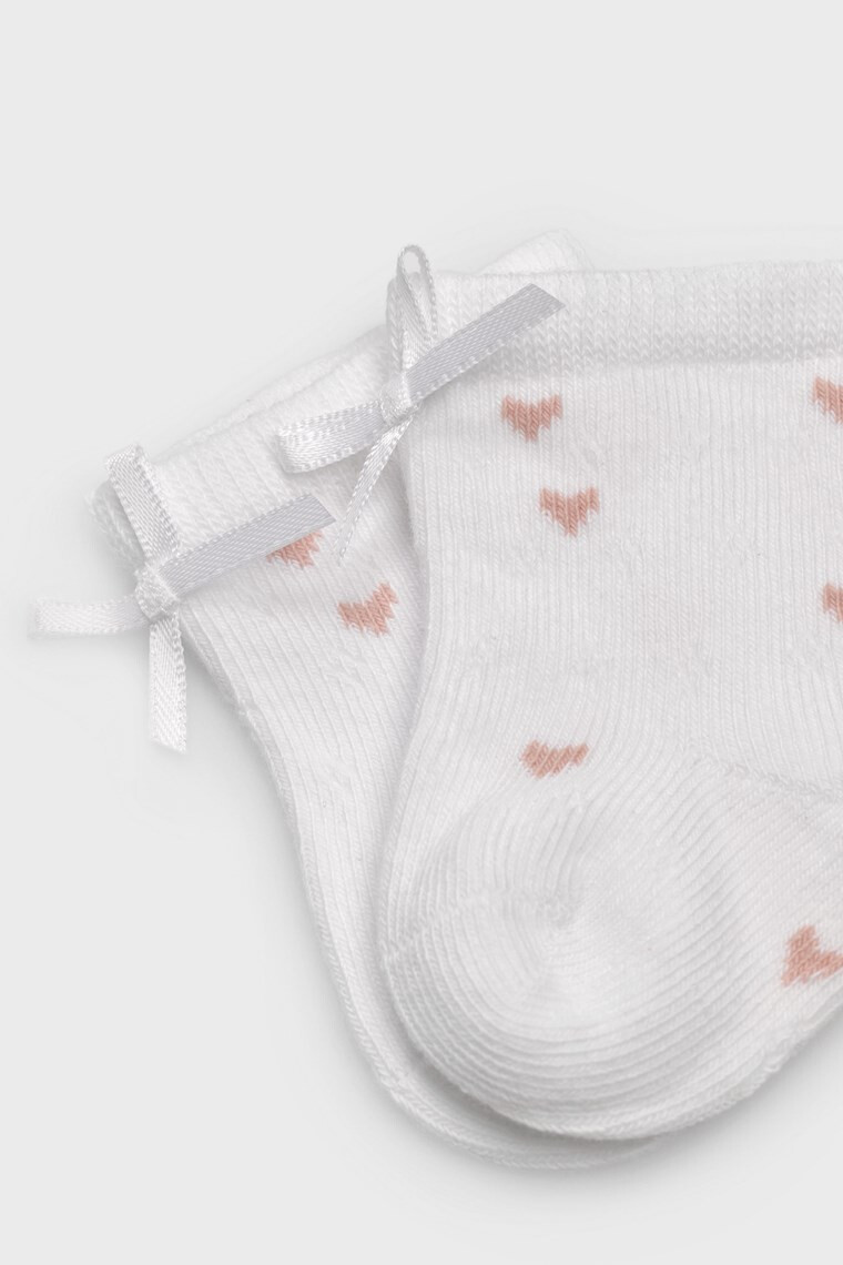 Ysabel Mora 2 PACK ponožek pro miminka Newborn hearts 13/14 - Pepit.cz