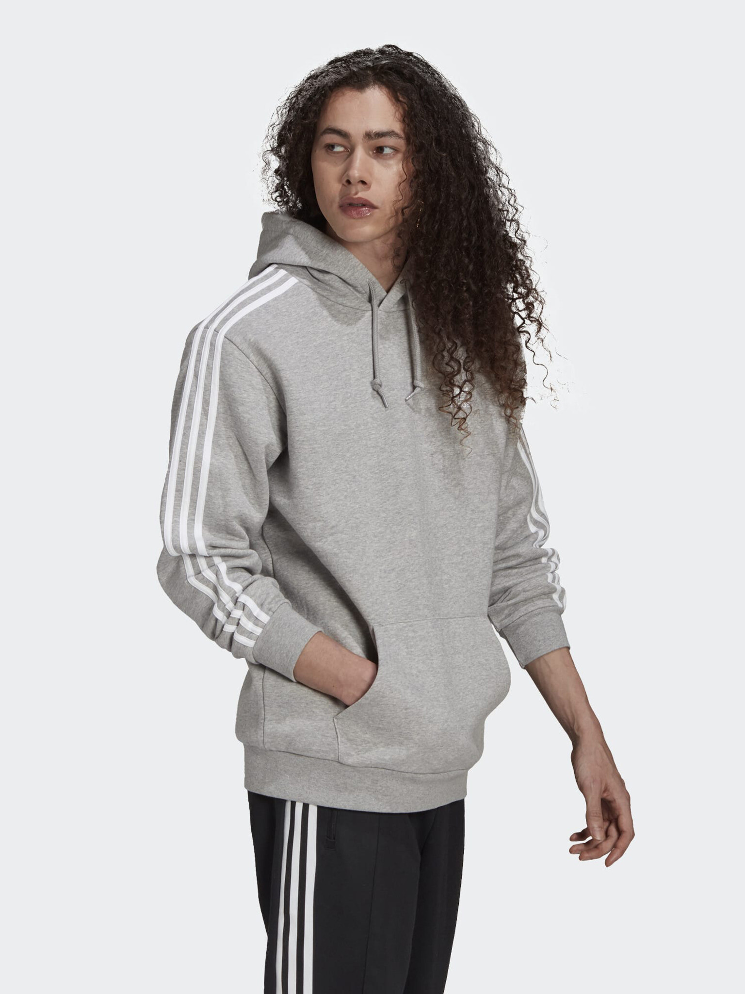 adidas Originals 3-Stripes Mikina Šedá - Pepit.cz