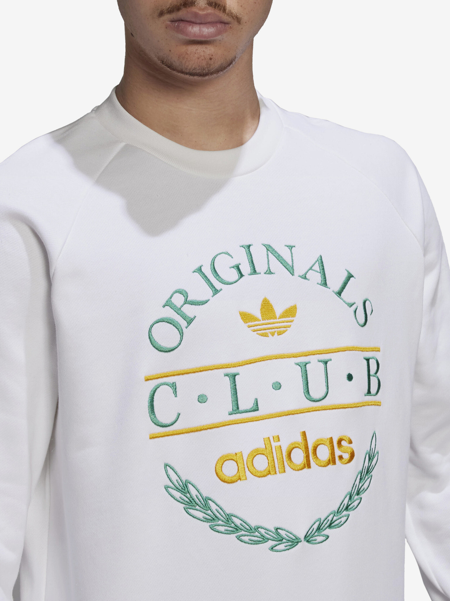 adidas Originals Club Mikina Bílá - Pepit.cz