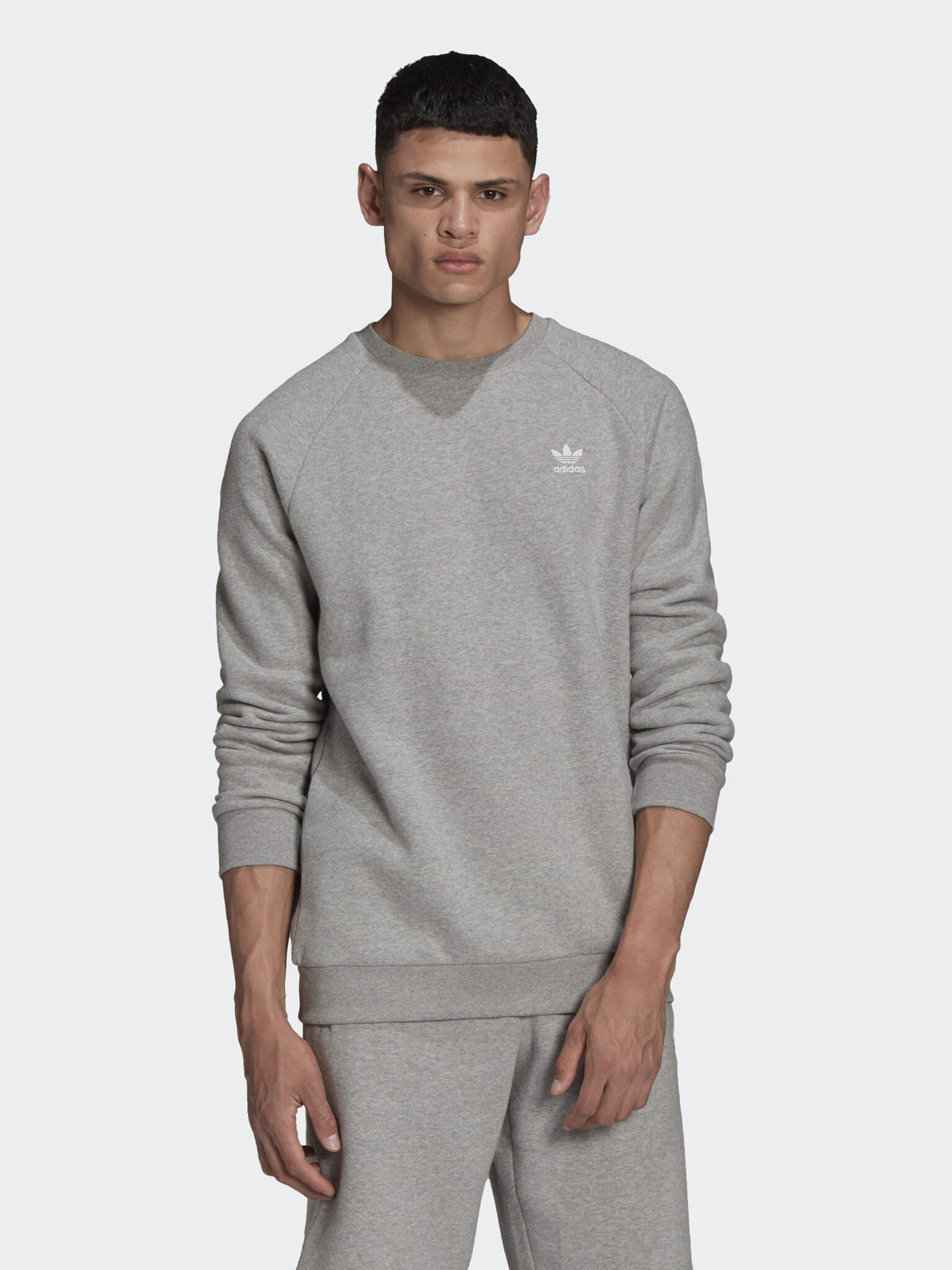 adidas Originals Essential Crew Mikina Šedá - Pepit.cz