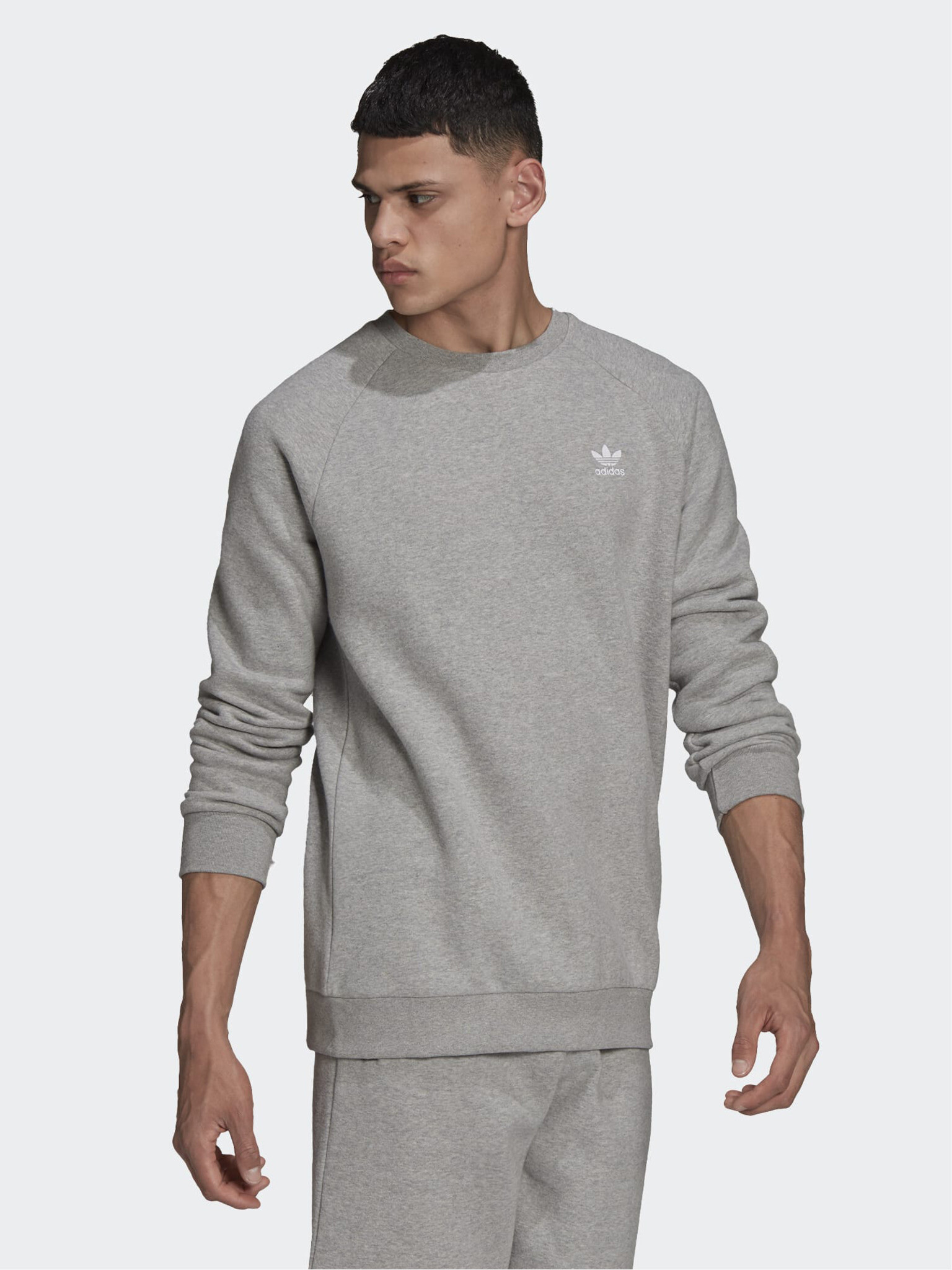 adidas Originals Essential Crew Mikina Šedá - Pepit.cz