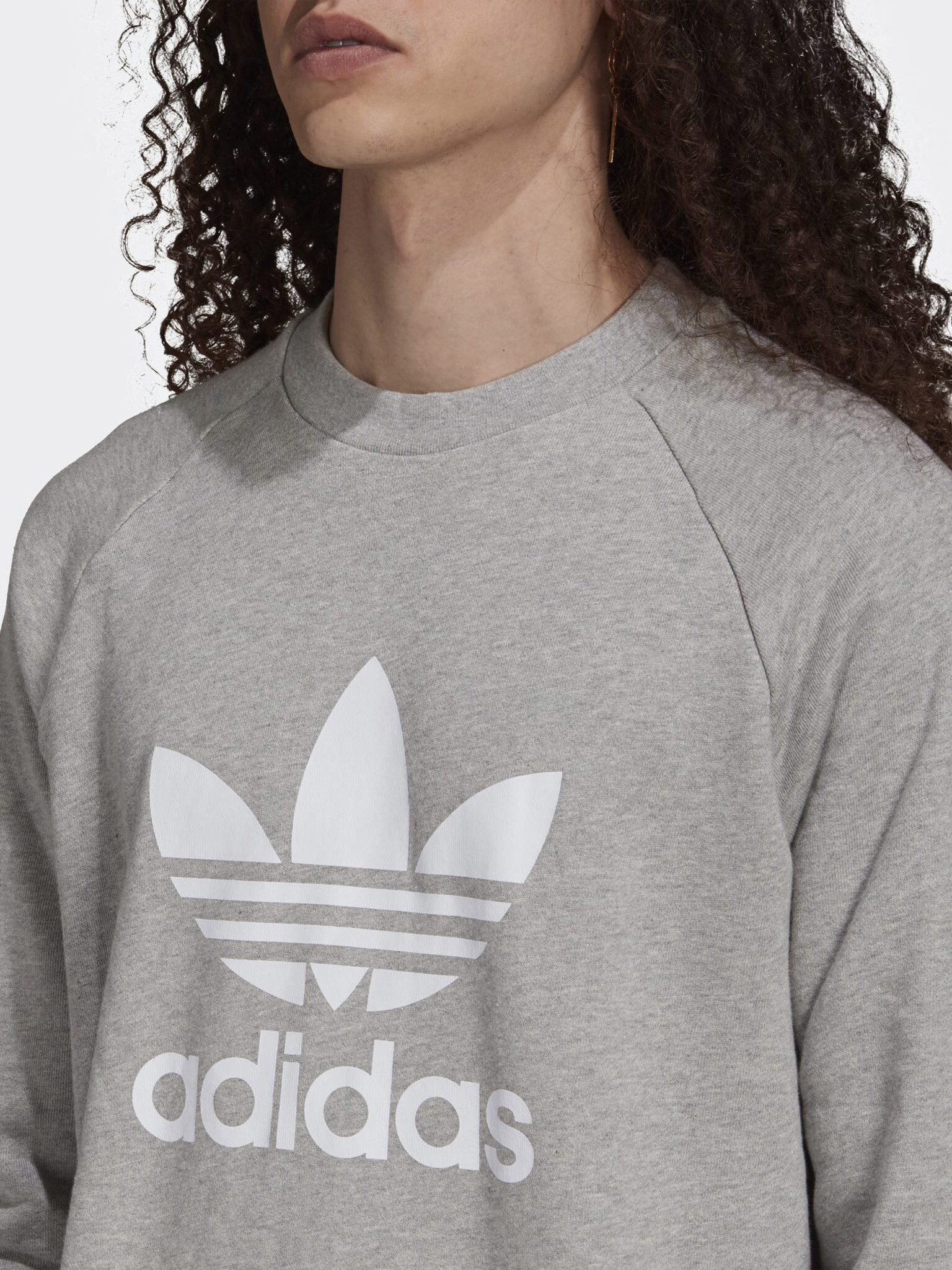 adidas Originals Trefoil Mikina Šedá - Pepit.cz