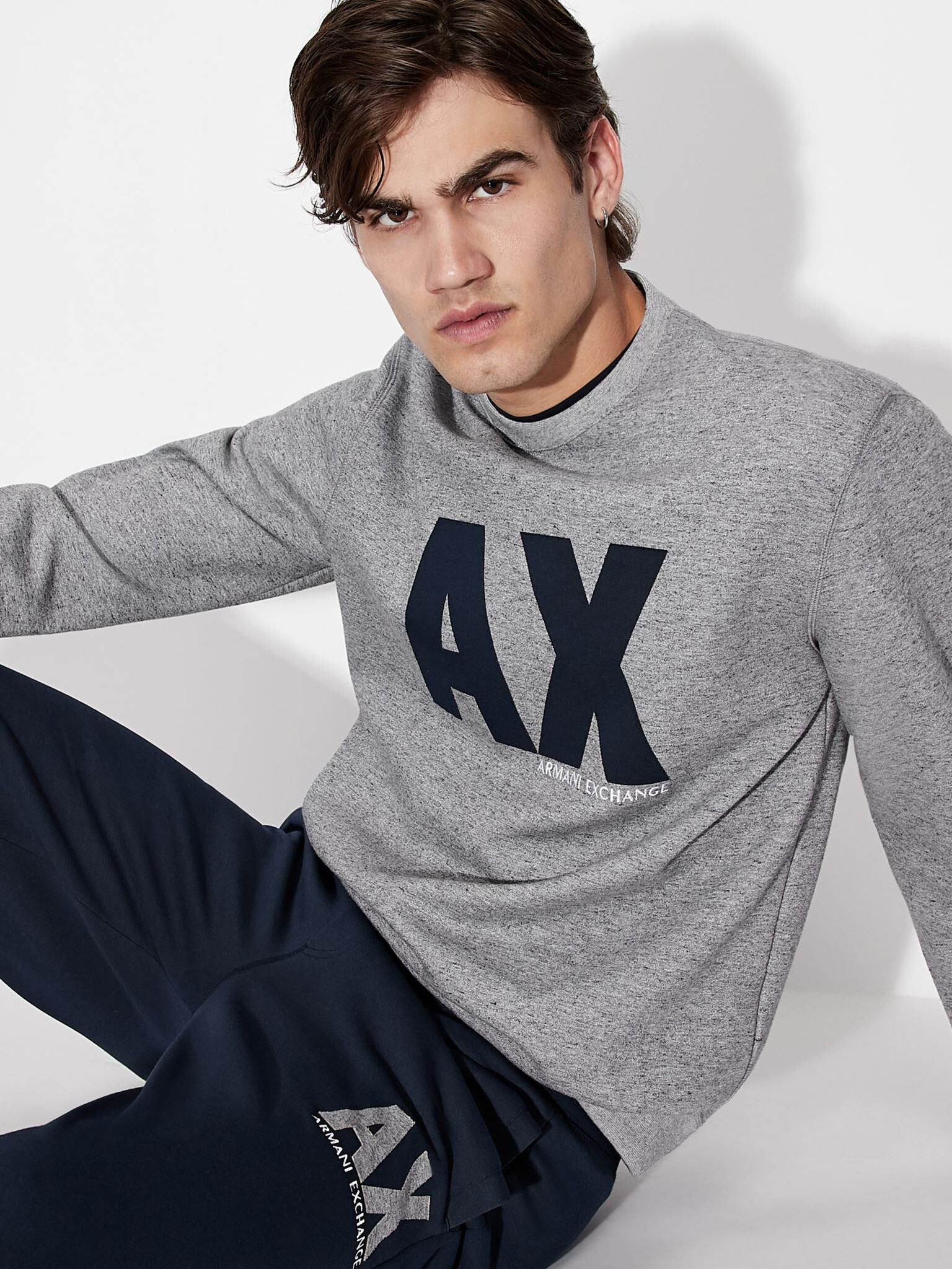 Armani Exchange Mikina Šedá - Pepit.cz