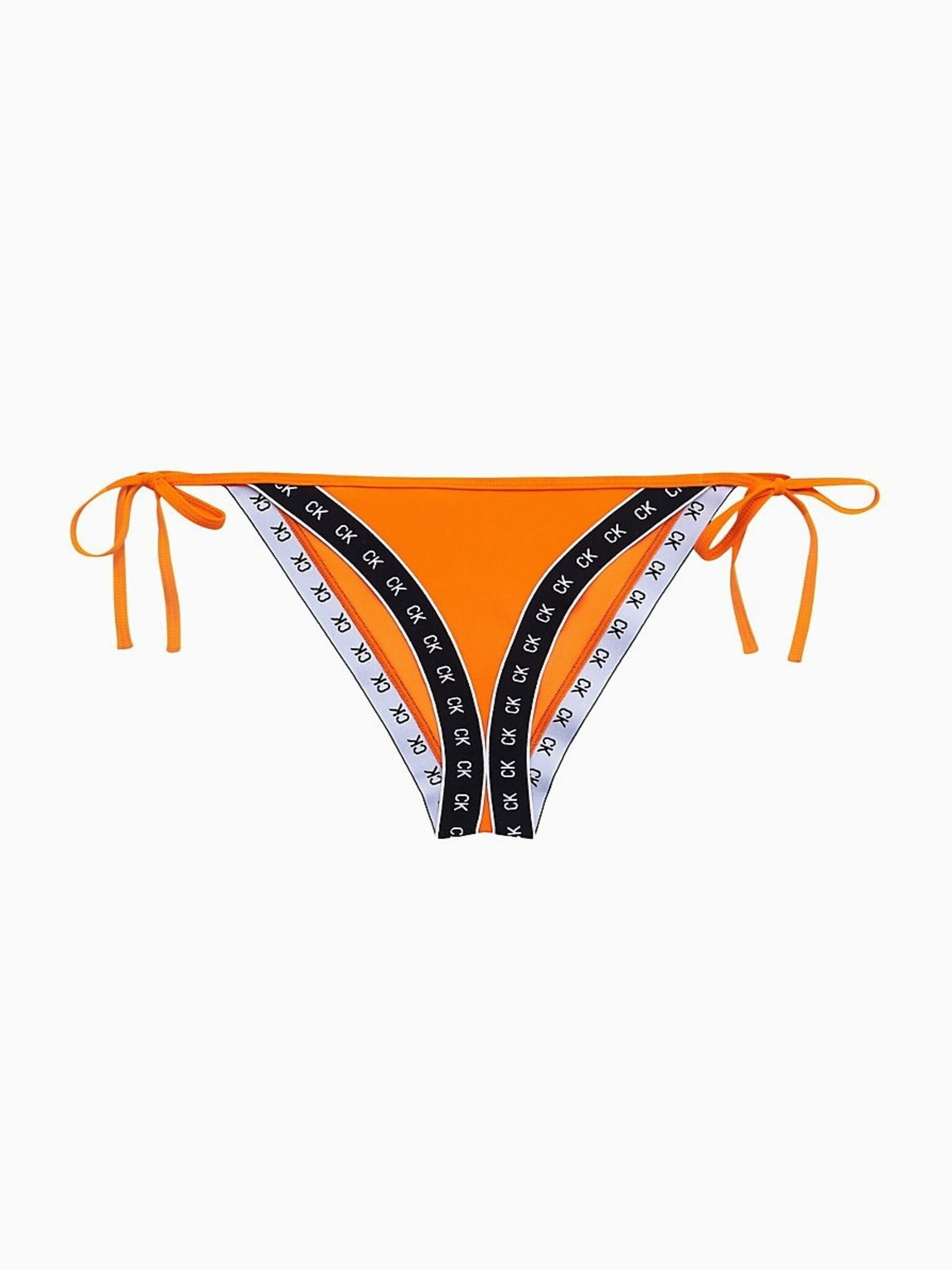 Calvin Klein Cheeky String Side Tie Vermillion Orange Spodní díl plavek Oranžová - Pepit.cz