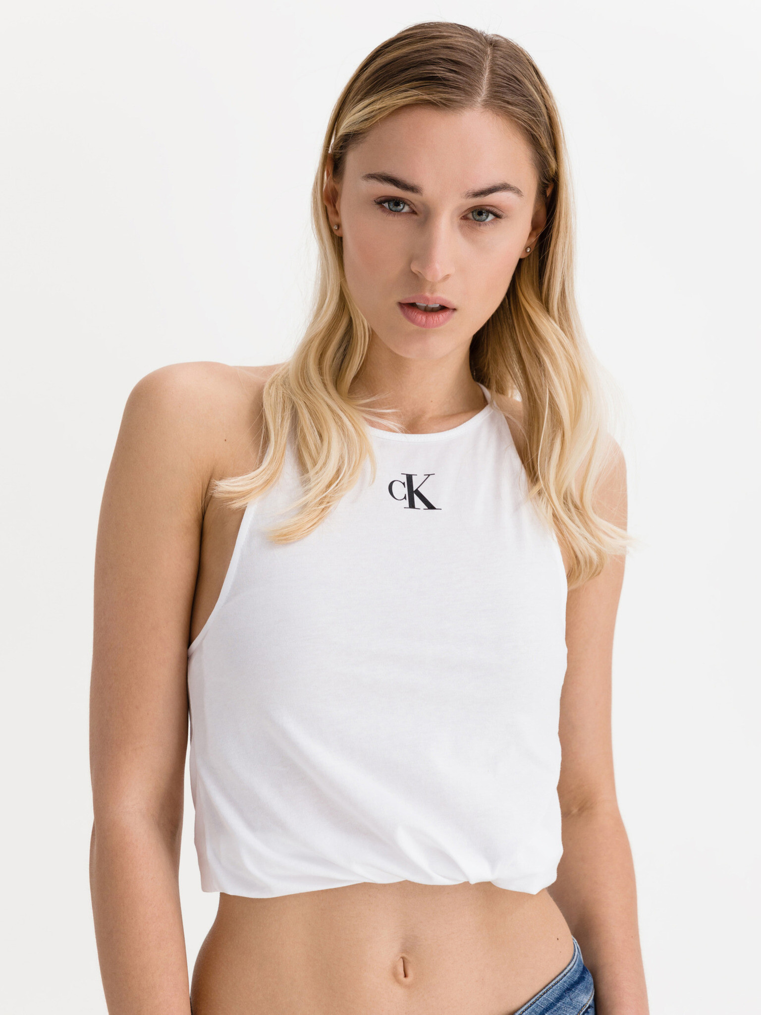 Calvin Klein Jeans Camisole Tílko Bílá - Pepit.cz