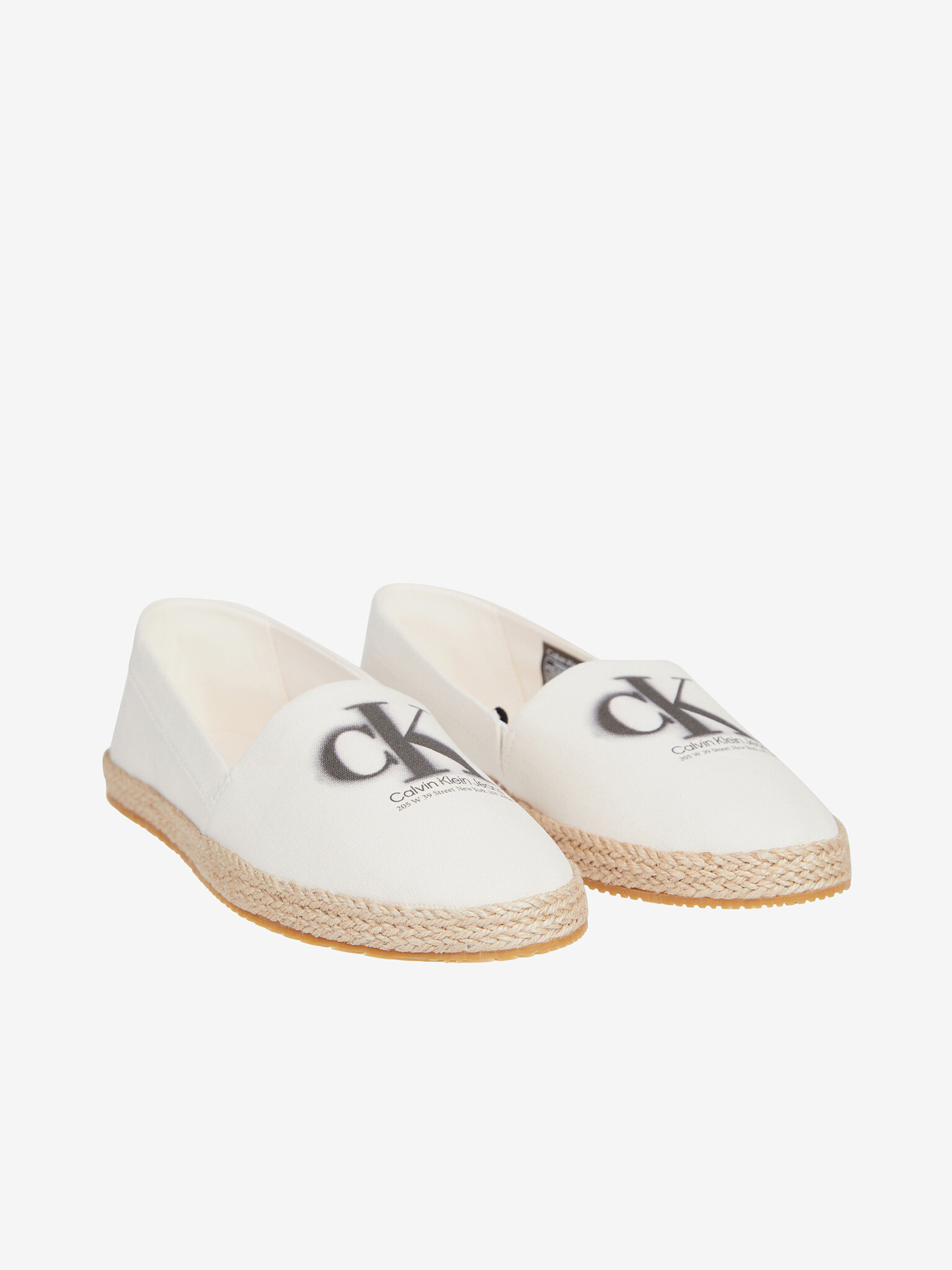 Calvin Klein Jeans Espadrilky Bílá - Pepit.cz