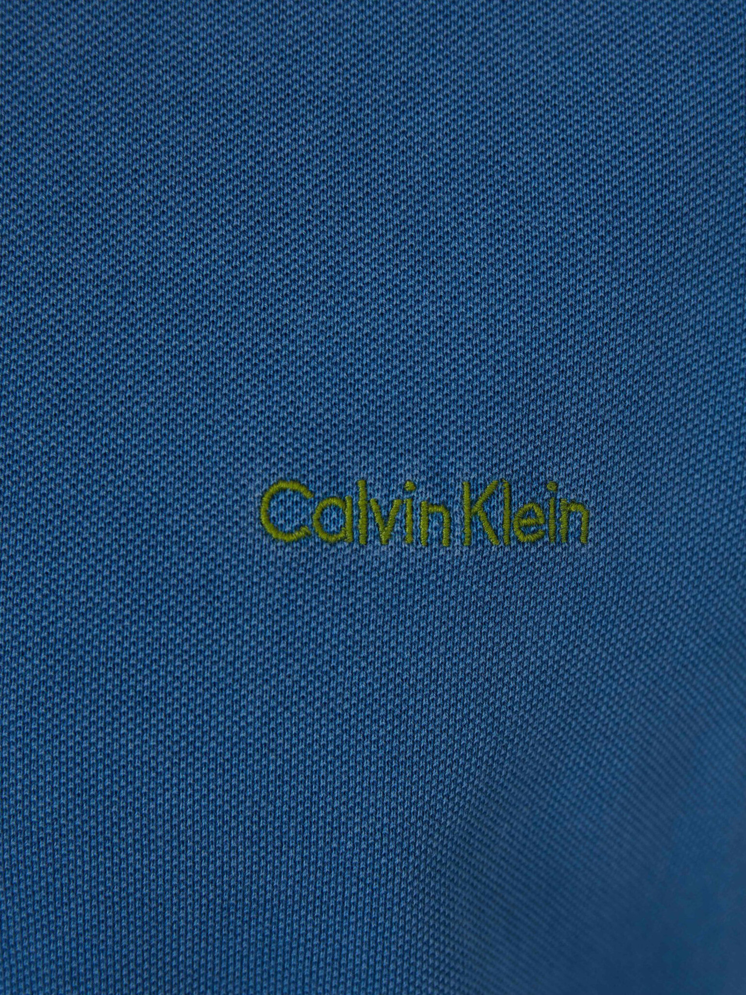 Calvin Klein Jeans Garment Dye Logo Triko Modrá - Pepit.cz