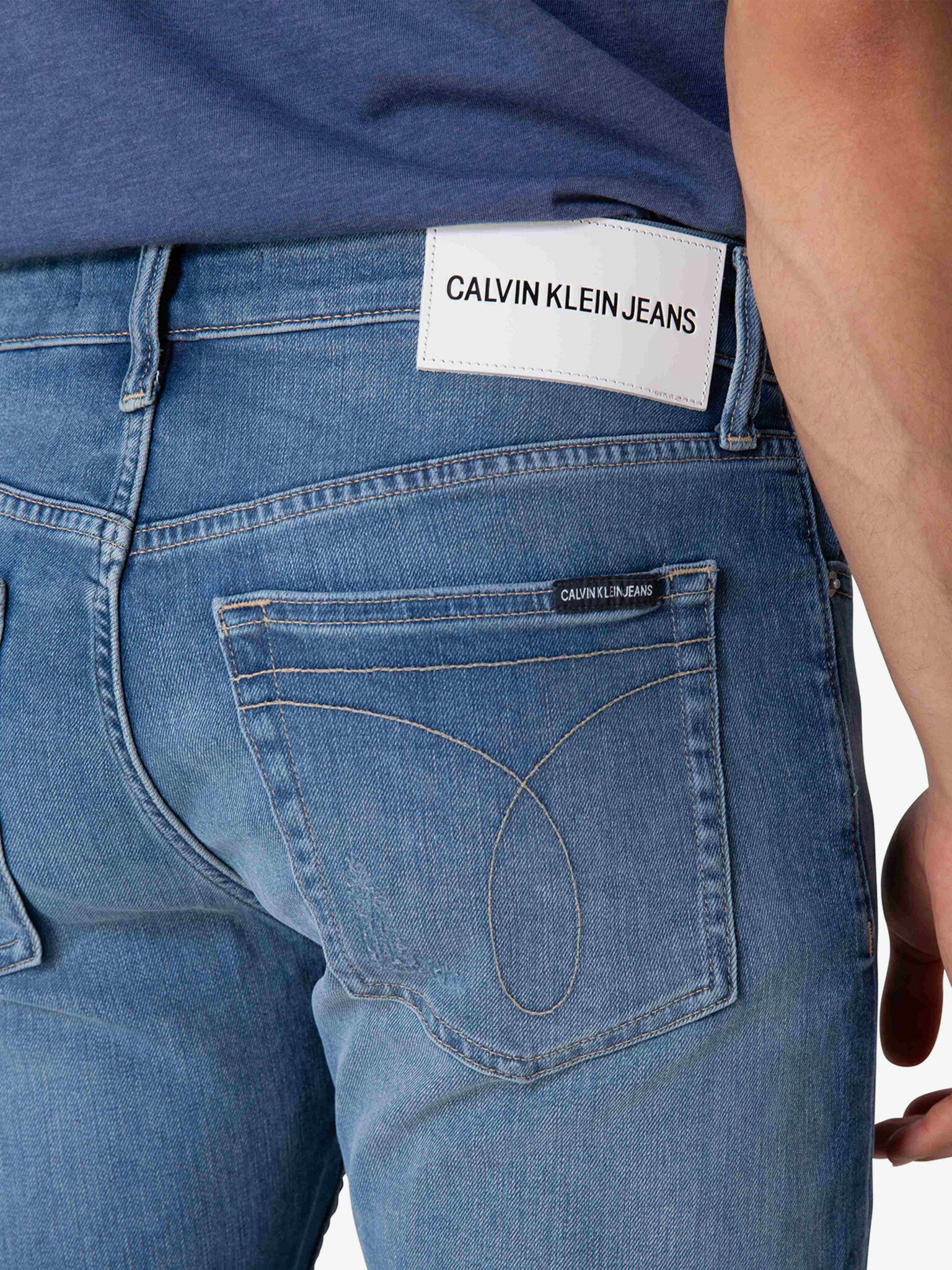 Calvin Klein Jeans Jeans Modrá - Pepit.cz