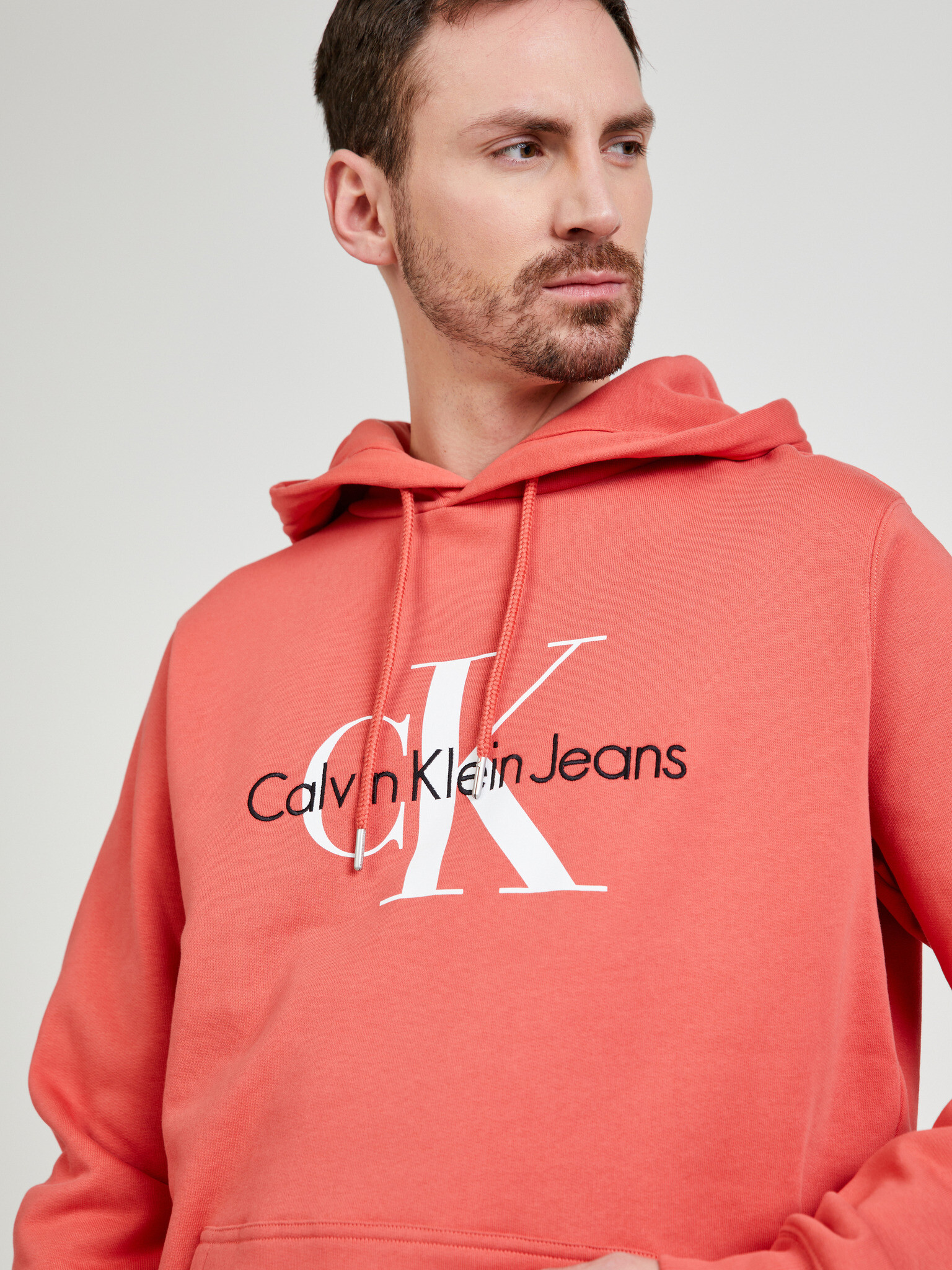 Calvin Klein Jeans Mikina Červená - Pepit.cz