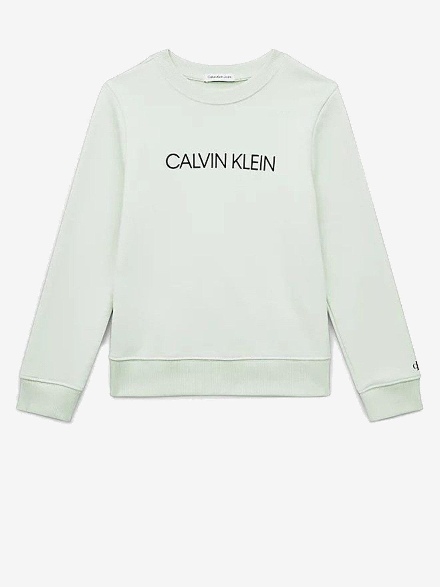 Calvin Klein Jeans Mikina dětská Zelená - Pepit.cz