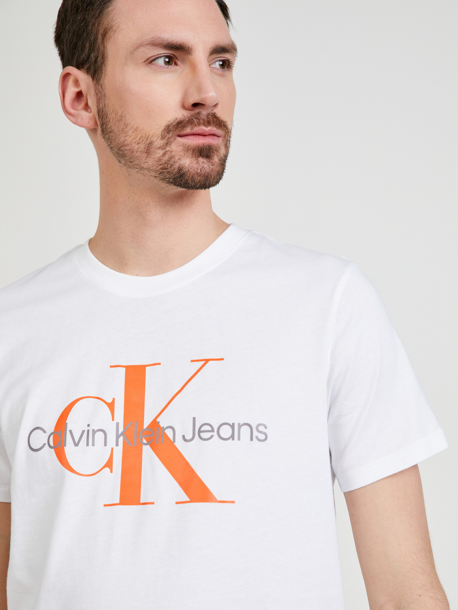 Calvin Klein Jeans Triko Bílá - Pepit.cz