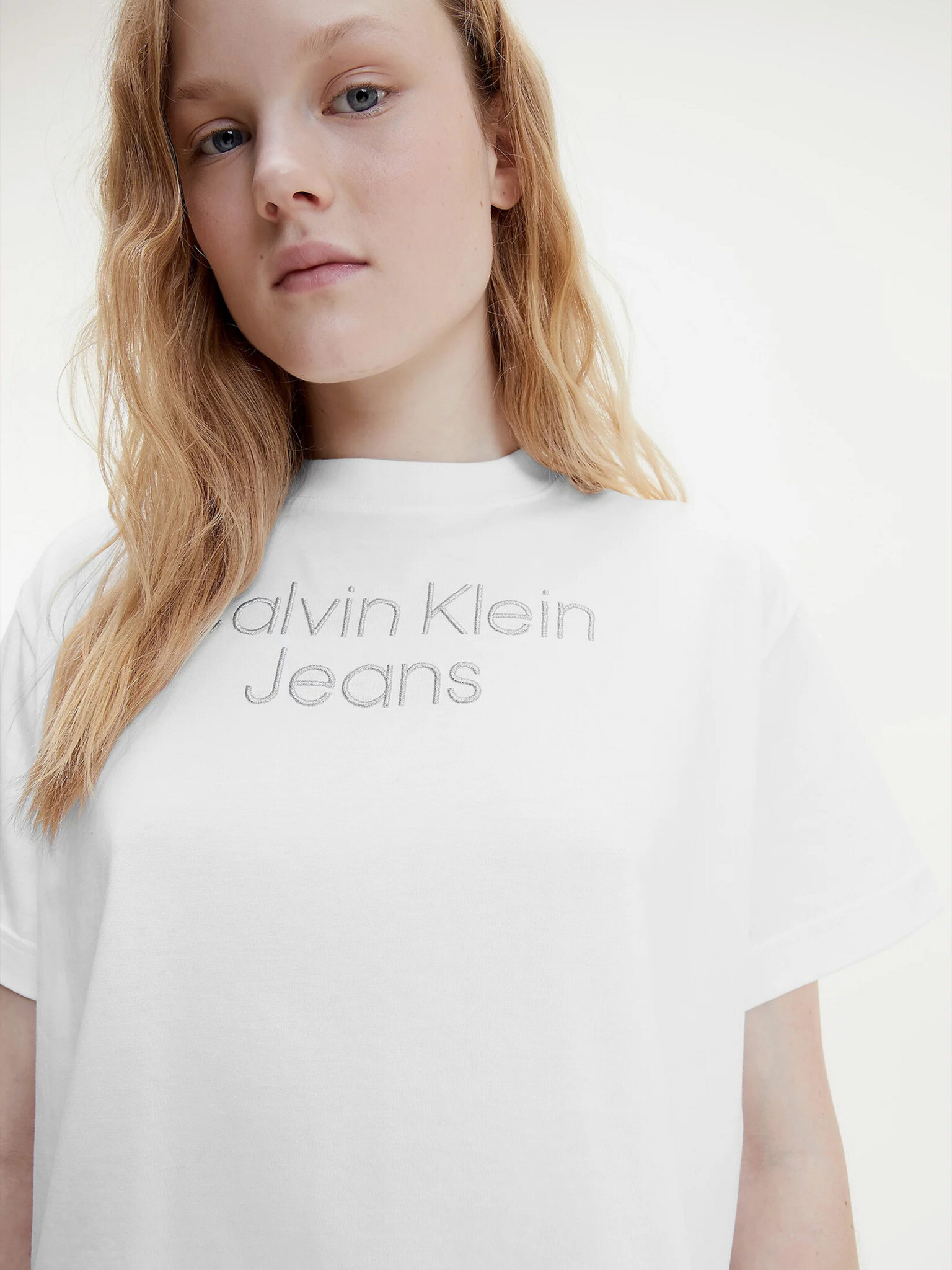 Calvin Klein Jeans Triko Bílá - Pepit.cz