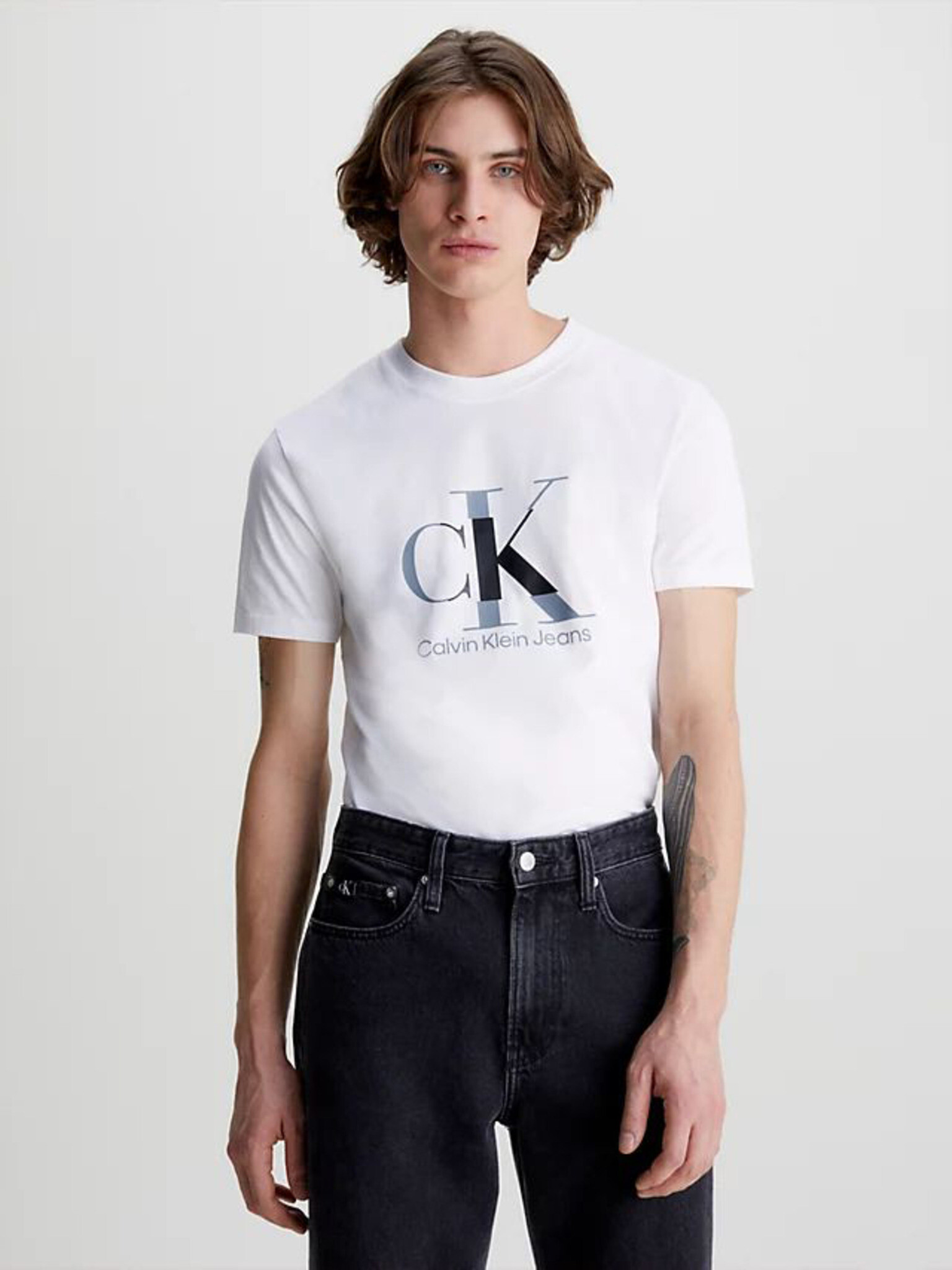 Calvin Klein Jeans Triko Bílá - Pepit.cz