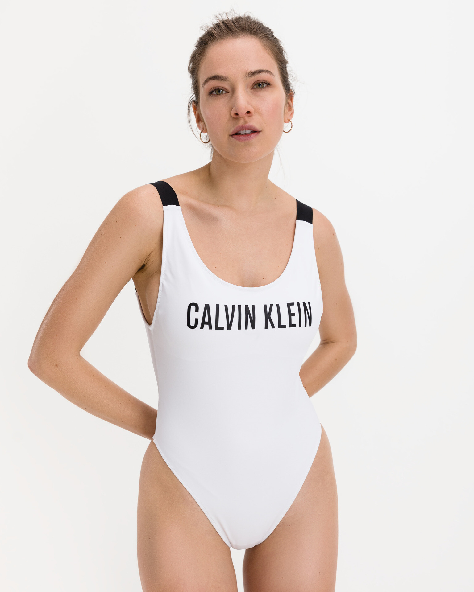 Calvin Klein Jednodílné plavky Bílá - Pepit.cz