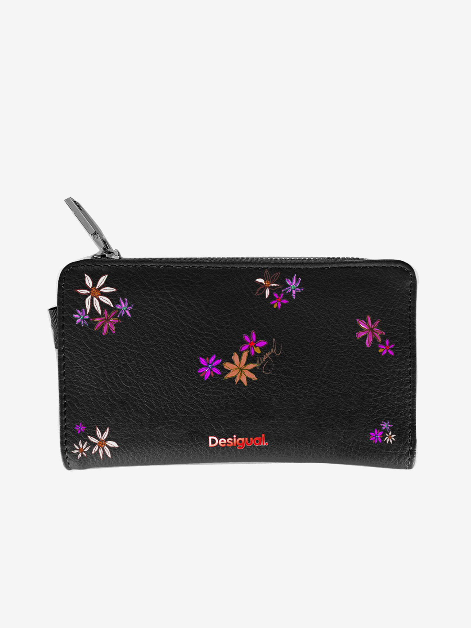 Desigual Flor Yvette Emma 2.0 Maxi Peněženka Černá - Pepit.cz