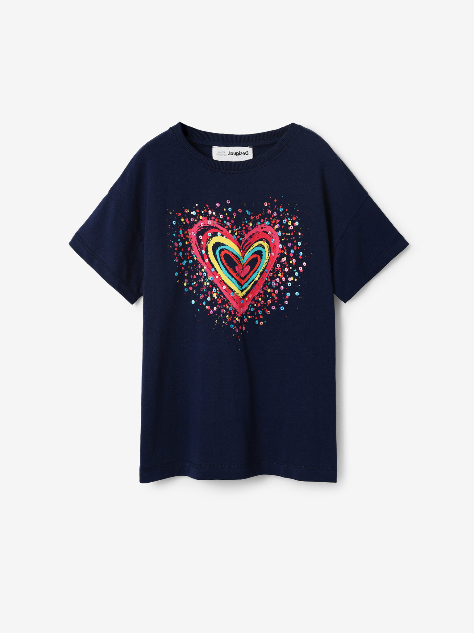 Desigual Heart Triko dětské Modrá - Pepit.cz