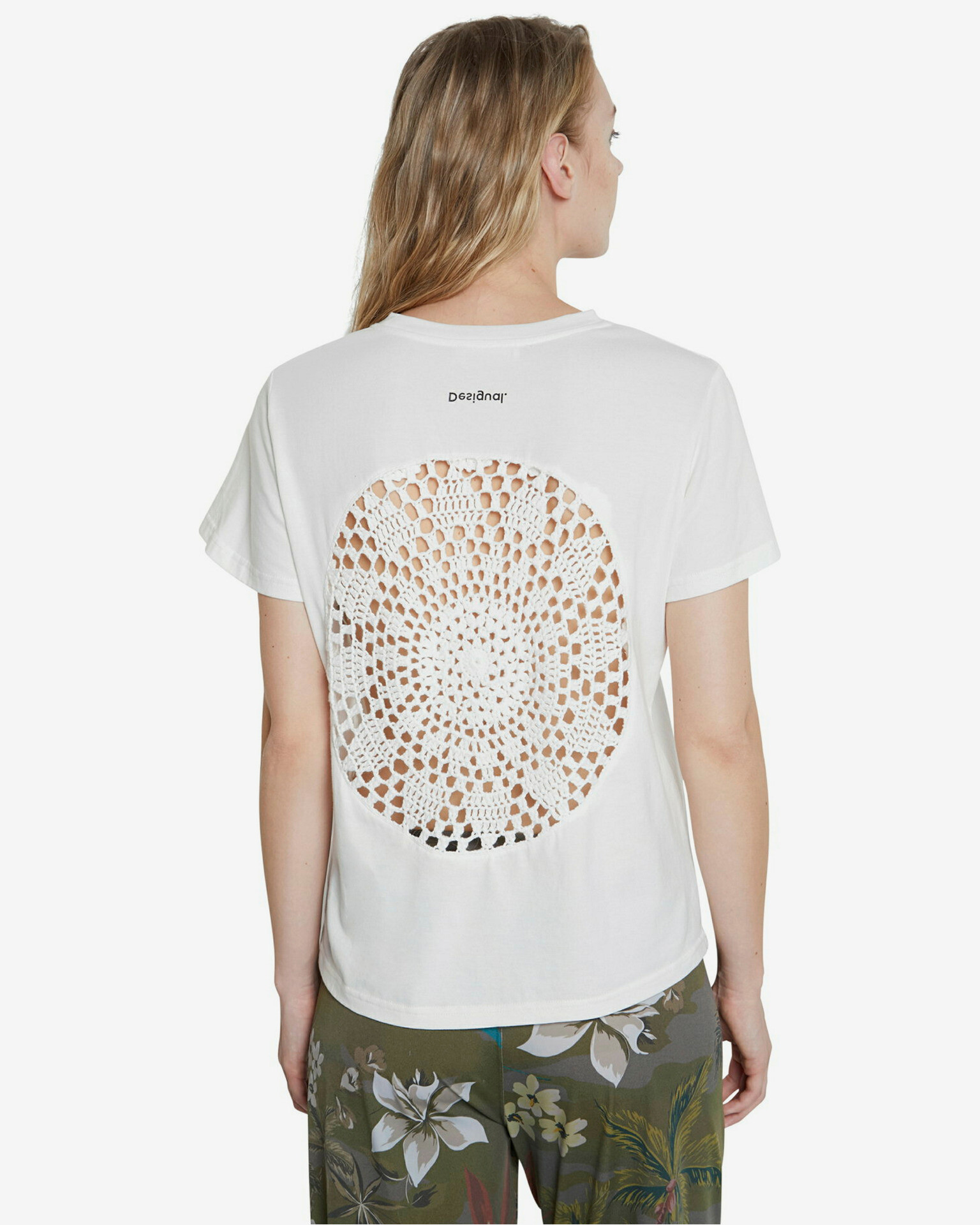 Desigual Mandala Triko Bílá - Pepit.cz