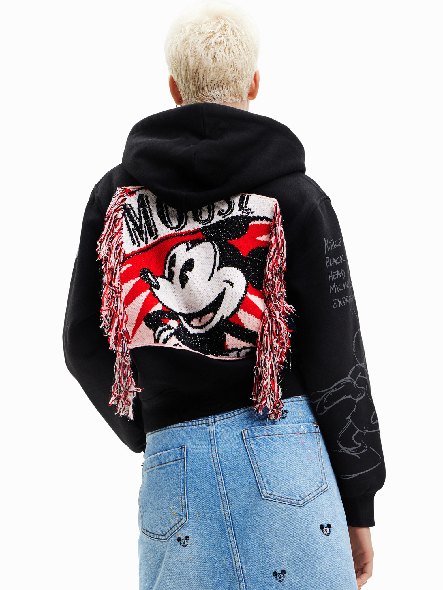 Desigual Mickey Mouse Mikina Černá - Pepit.cz