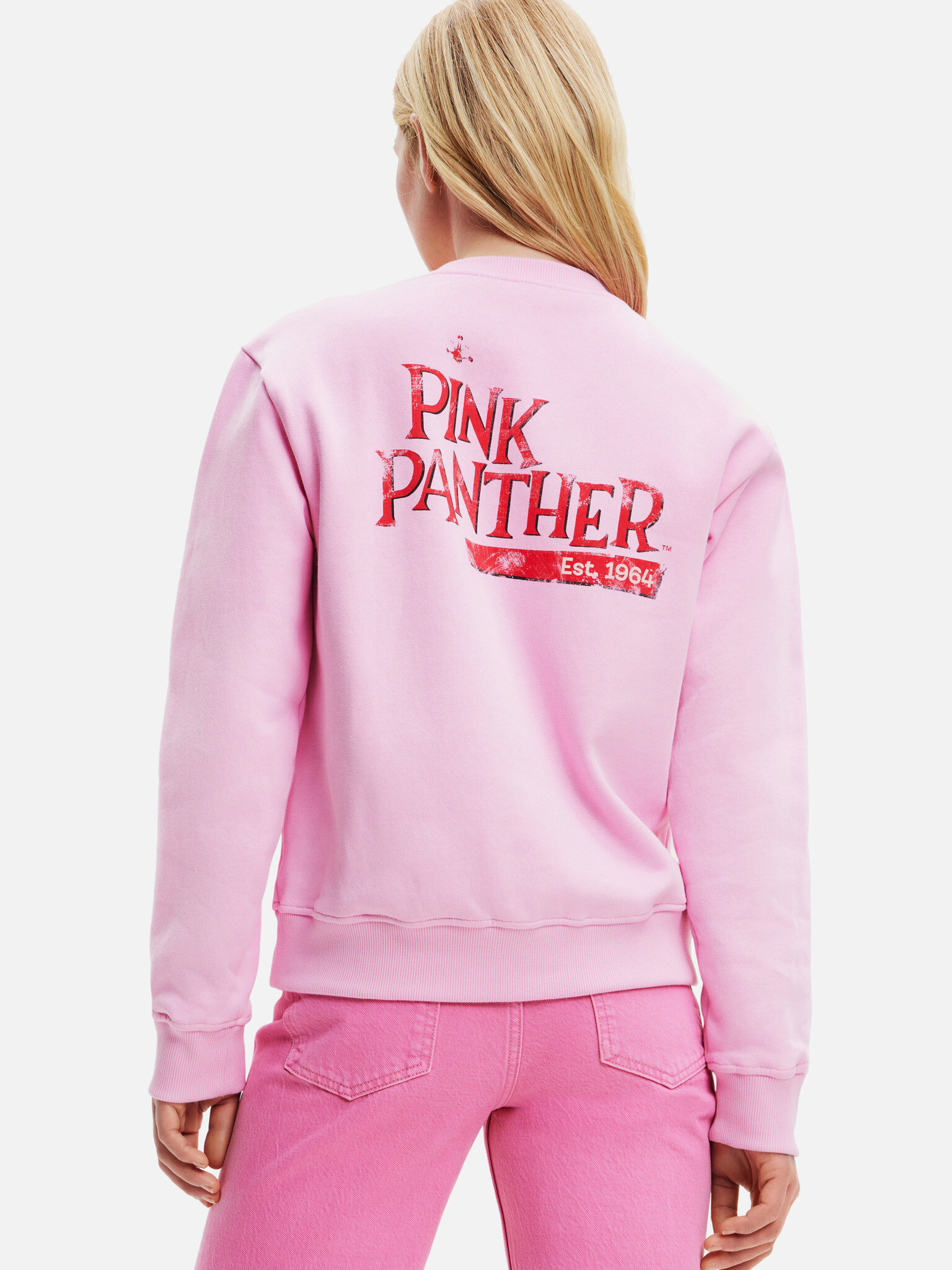 Desigual Pink Panther Mikina Růžová - Pepit.cz