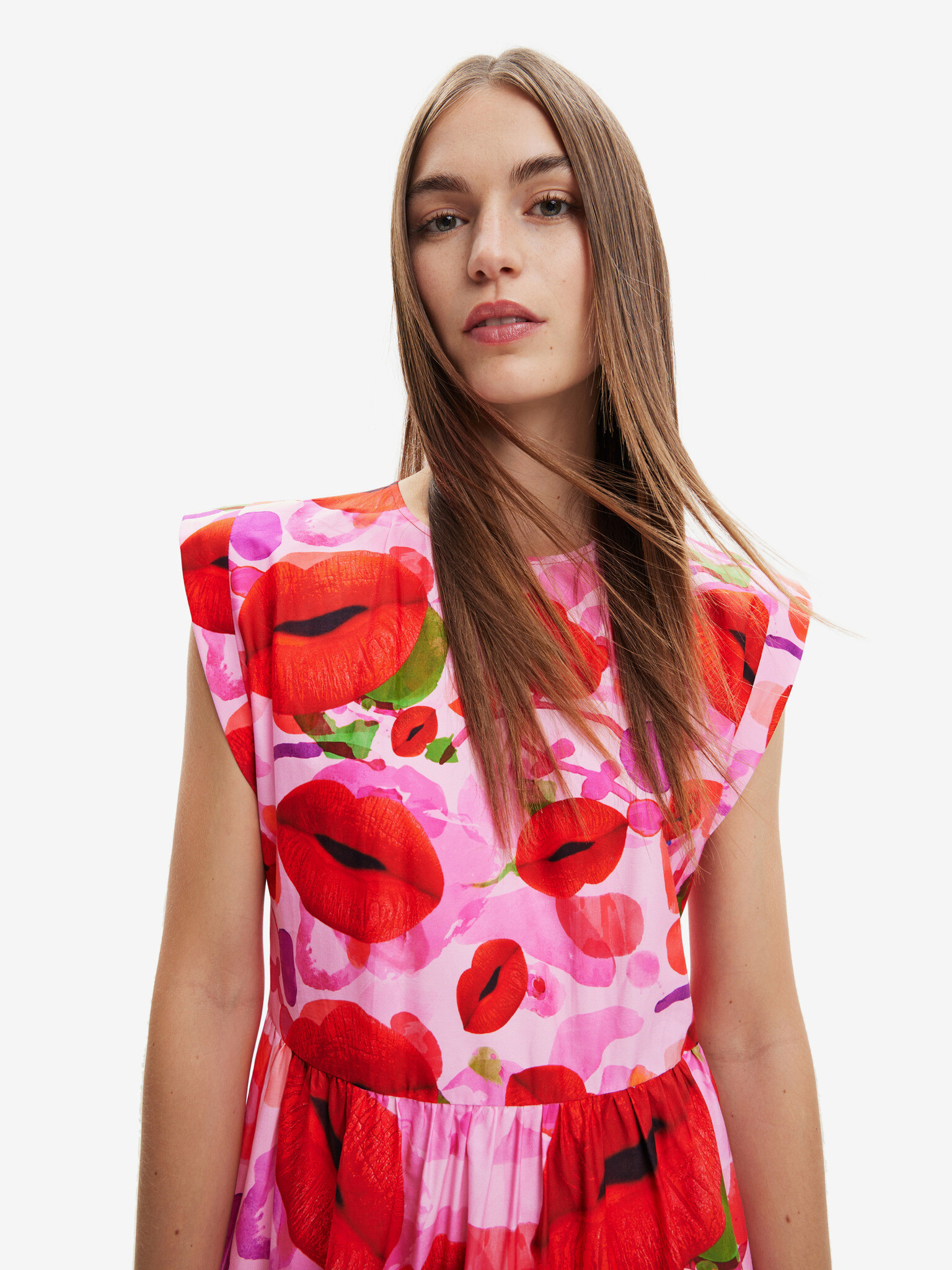 Desigual Tulip-Lacroix Šaty Růžová - Pepit.cz