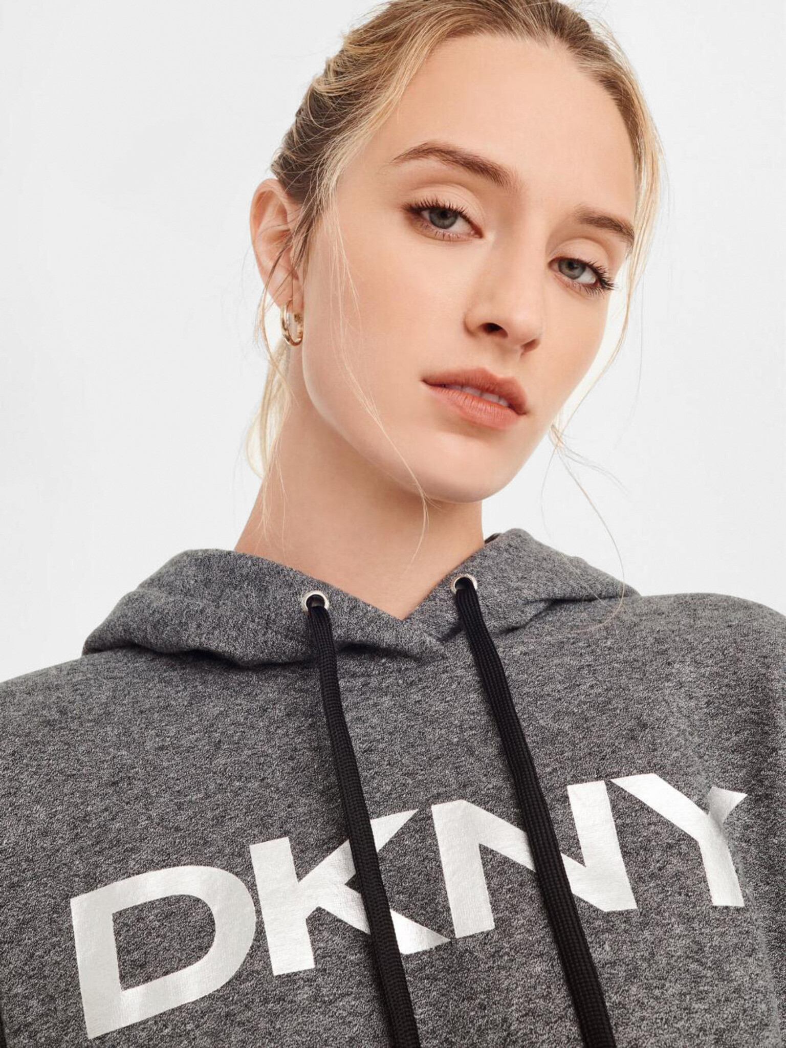 DKNY Exploded Logo Mikina Šedá - Pepit.cz