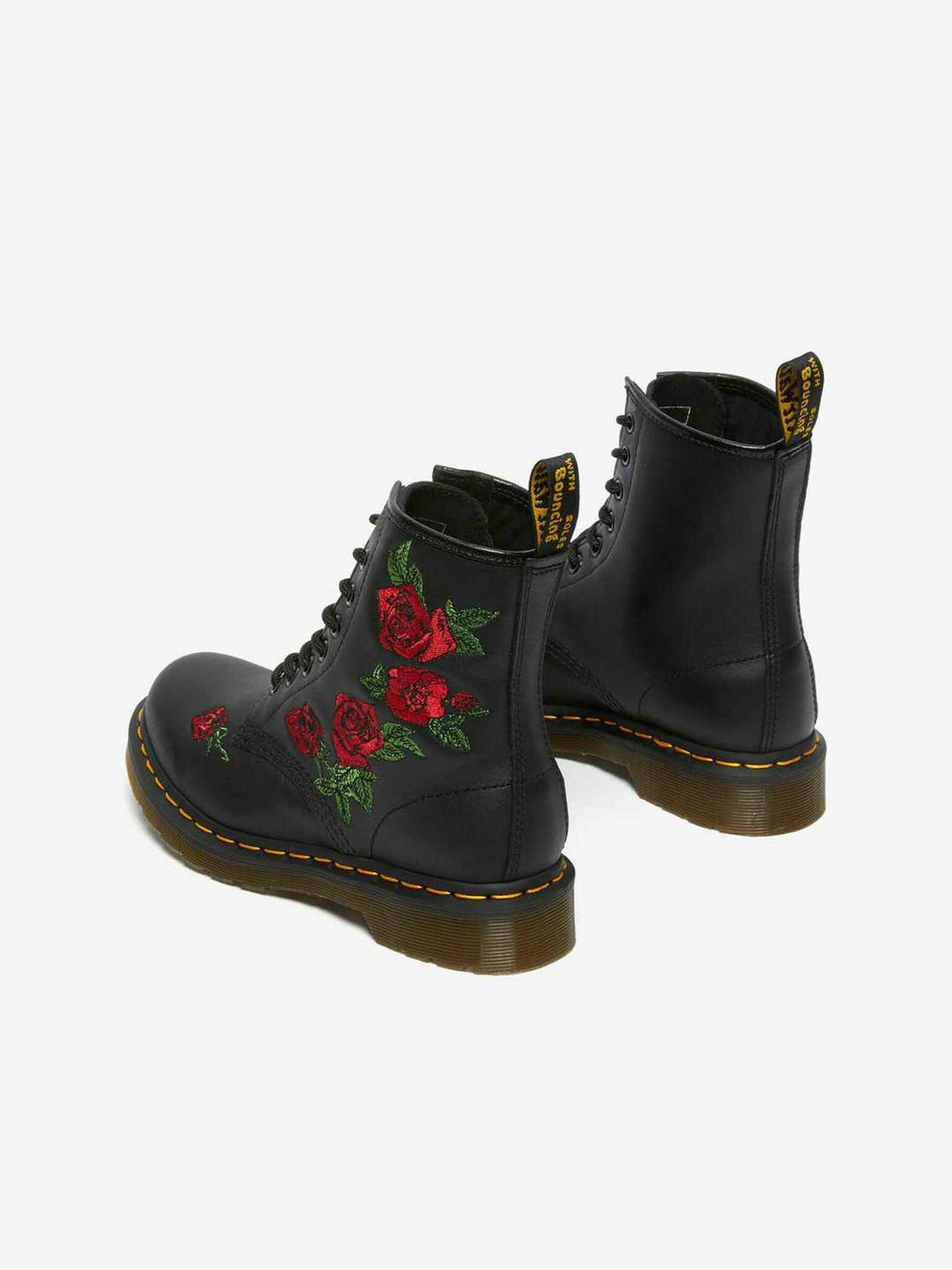 Dr. Martens 1460 Vonda Floral Leather Kotníková obuv Černá - Pepit.cz